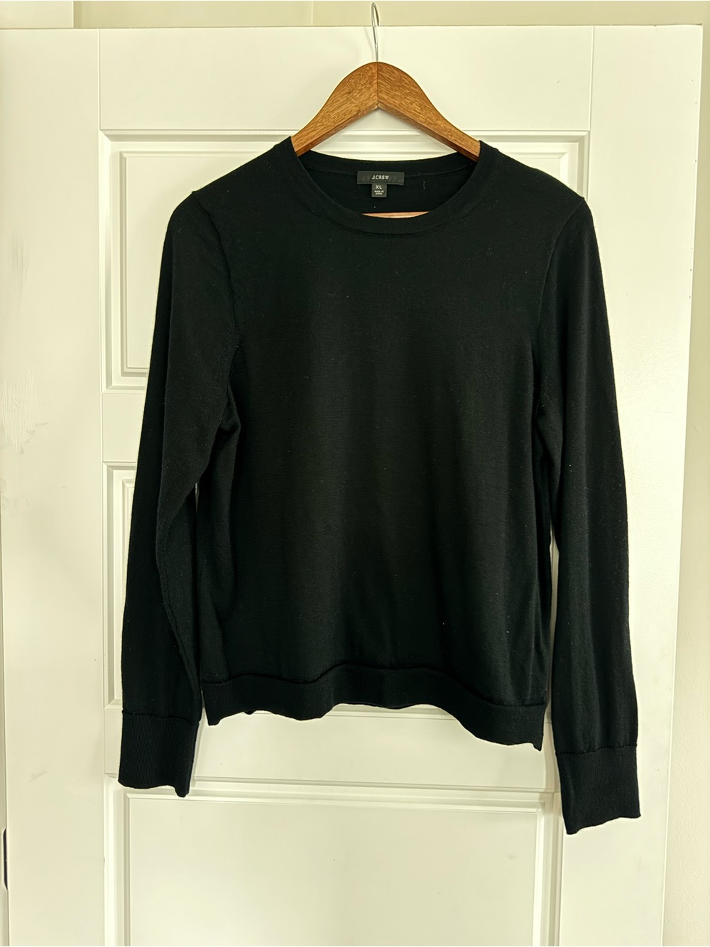 J. Crew Black Crewneck Sweater
